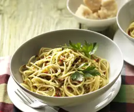 Spaghettis à l'ail, à l'huile d'olive et au piment