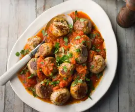 Tuna Meatballs with Tomato Sauce - Polpette di tonno con salsa di pomodoro