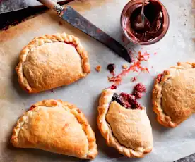 Strawberry chocolate calzones
