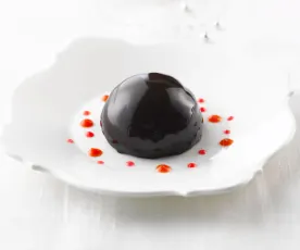 Demi-sphère framboise choco vanille