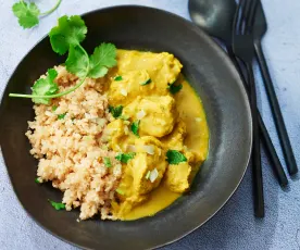 Curry de dinde à l’indienne et céleri-rave