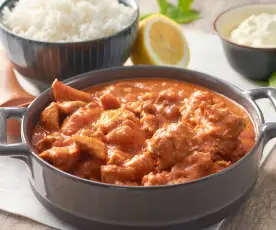 Curry cremoso de pollo (Butter chicken - India) 