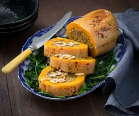 Savoury stuffed pumpkin