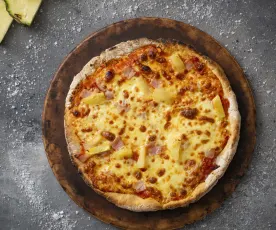 Hawaiian gluten-free pizza