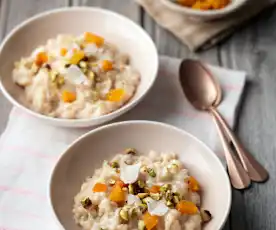 Ryżowy pudding z herbatą