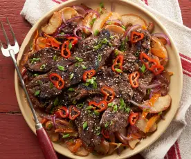 Grilled Korean Short Ribs with Apples