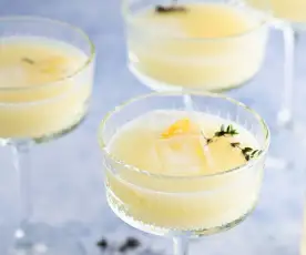 Cocktail citron et thym