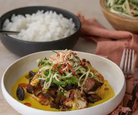 Yellow Curry with Mushroom and cauliflower (Dandelion restaurant)