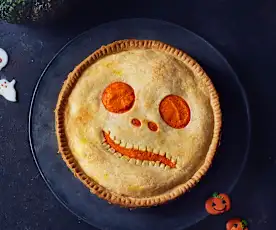 Tarte au potiron d'Halloween
