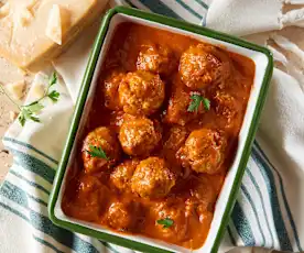 Chicken Meatballs with Creamy Tomato Sauce