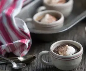 Puddings au chocolat sans farine