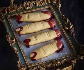 Bloody Almond Finger Biscuits