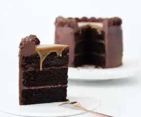Magnolia Kitchen signature chocolate cake with dark chocolate ganache
