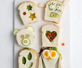 Sandwiches with Spinach Pesto