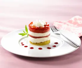 Entremets fraise façon mille-feuille