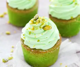 Pistáciové cupcaky