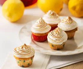 Minicupcaky á la citrónový meringue páj