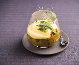 AOUT Verrine ratatouille, oeufs sous pression - Richard Toix