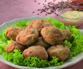 Knusprige Truten-Linsen-Meatballs