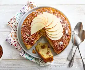 Gâteau pomme-raisin