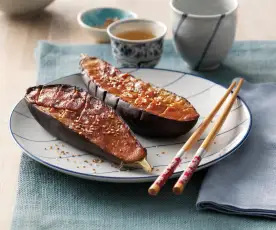 Miso Glazed Aubergine (Nasu dengaku) 