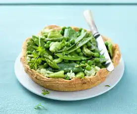 Tarte aux légumes croquants