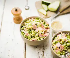 Mortadella-Gurken-Salat