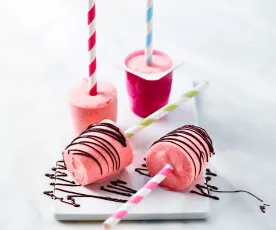  Bâtonnets glacés à la fraise