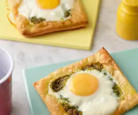 Pesto Baked Eggs