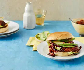 Pulled-Chicken-Burger