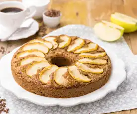 Ciambella alle mele con gocce di cioccolato