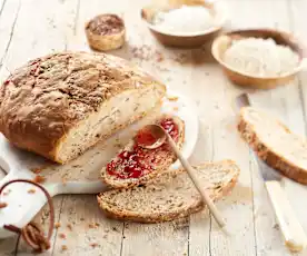 Pain au kamut et aux graines de lin