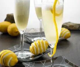 Champagne lemon slush