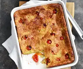 Clafoutis aux tomates et au pesto