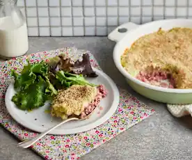 Hachis parmentier courgette-pomme de terre et jambonneau