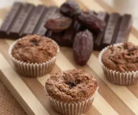 Chocolate Date Muffins