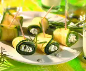 Involtini di zucchine ai fiocchi di latte