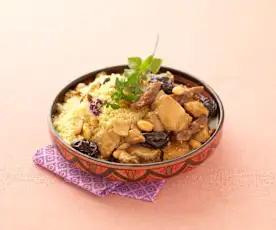 Poulet Tajine mit Honig und Zwetschgen