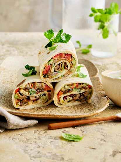 Veganes Austernpilz-Schawarma