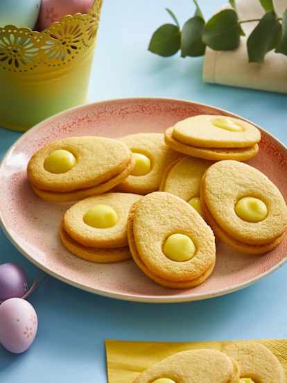 Biscoito de Páscoa recheado de creme de limão