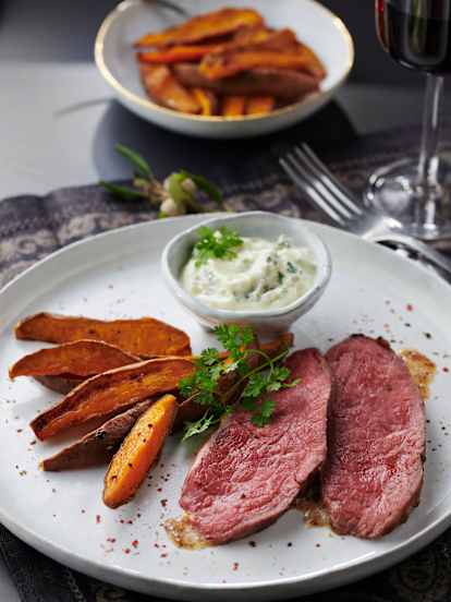 Filetto di manzo sottovuoto con patate e remoulade