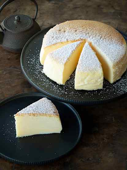 Citrónový japonský cheesecake
