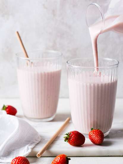 Milkshake à la fraise