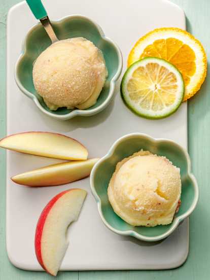 Frozen fruit sorbet