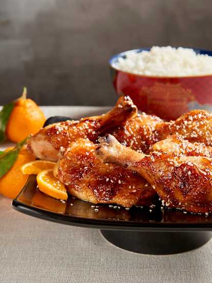 Chicken with Spiced Tangerine Sauce