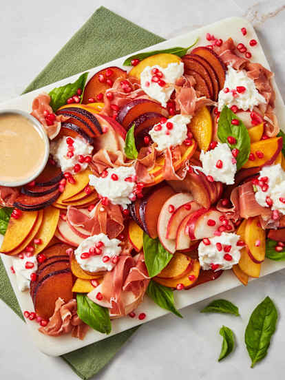 Stone-fruit Board with Burrata