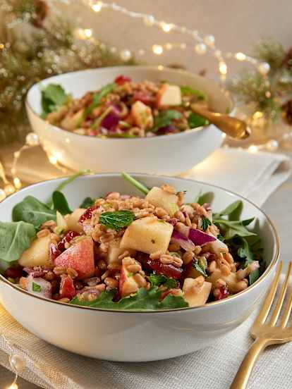 Apple and Cranberry Farro Salad