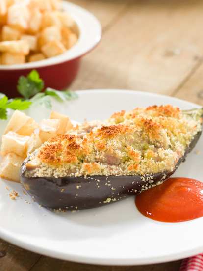 Berenjenas rellenas mallorquinas