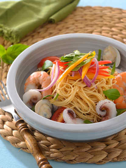 海鮮涼拌天使麵