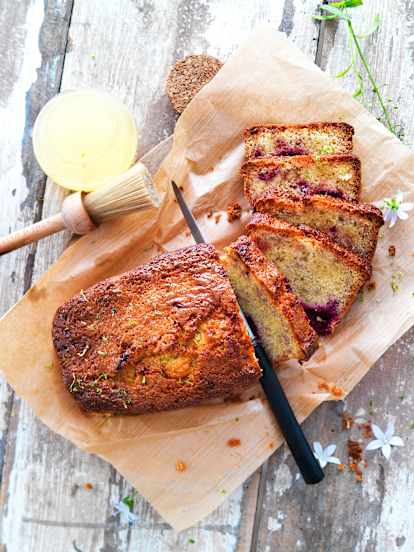 Cherry, Lime and Ginger Cake